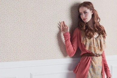 Savvy Housekeeping » Removable Fabric “Wallpaper”