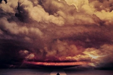 Huge Thunderstorm Clouds Endless Road HD Wallpapers