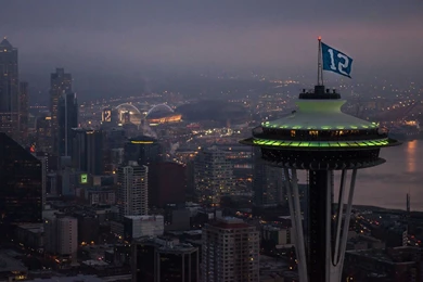 From The Needle To New Jersey 12 Flag Goes To Super Bowl