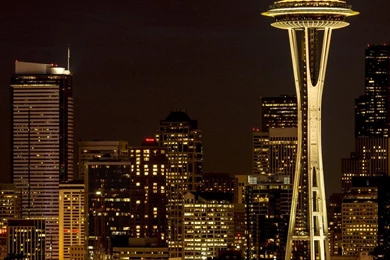 Space Needle Orange Paint By GerryD90 On DeviantArt