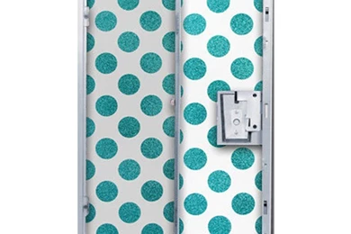 Amazon.com: LockerLookz Locker Wallpapers   Blue Polka Dot   24 ...