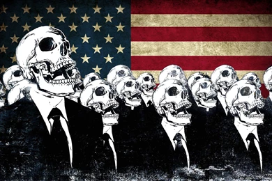 Skeletons In Suits On The Backgrounds Of The USA Flag Wallpapers ...