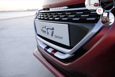 2012 Peugeot 208 GTi Concept French Flag   Grill