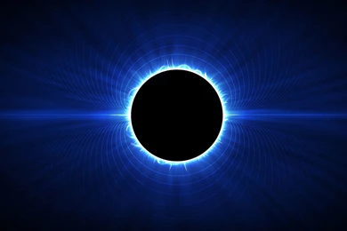 Download Wallpapers 2560x1440 Abstraction, Eclipse, Space, Light ...