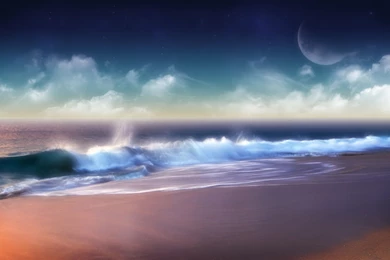 Beach Clouds Fantasy Ocean Sea HD Wallpapers