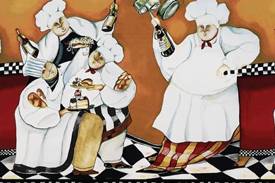 Chefs A Cookin Kitchen Wallpapers Border