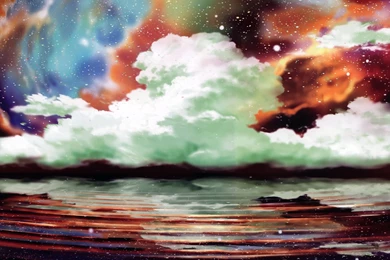Clouds Landscapes Artwork Fantasy Sky Clouds Ocean Sea Reflection ...