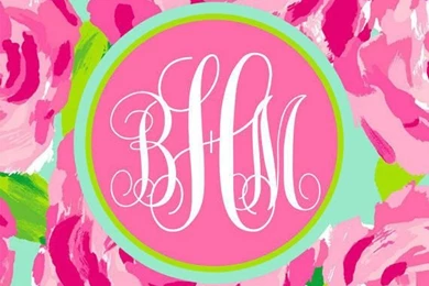 Lilly Pulitzer Inspired Personalized From Nreese47 On Etsy