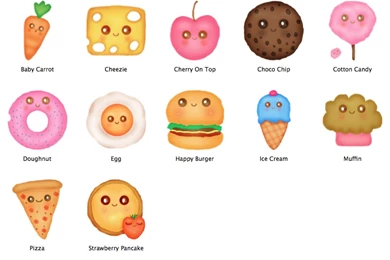DeviantArt: More Like Happy Food Mac OS Icons By Bebesushii