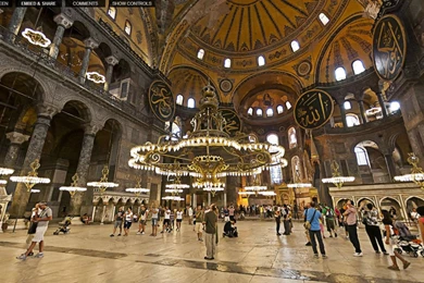 Earth: The Interior Of Hagia Sofia (St. Sofia), Istanbul, Turkey ...