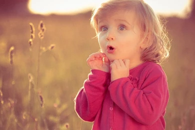 Awesome Cute Baby Girl Wallpaper.