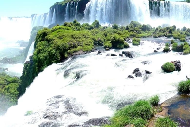 Iguassu Falls Panorama Dual Monitor Wallpapers