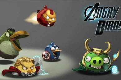 Download Angry Birds Avengers Wallpapers 1920x1080