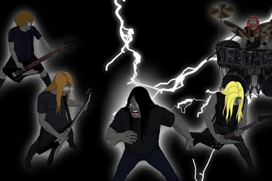 Dethklok Heavy Metal Music Cartoons Hard Rock Band Groups ...