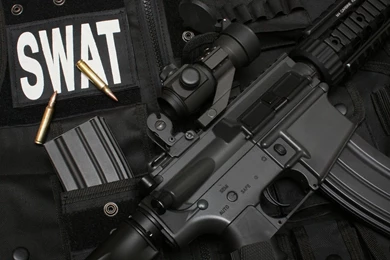 Download Wallpapers 1920x1080 Swat, Submachine Gun, Bulletproof ...