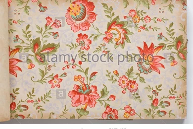 Page From A Wallpapers Sample Book Stock Photo, Picture And Royalty ...