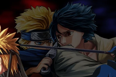 Download Wallpapers 2560x1024 Naruto Vs Sasuke, Guys, Quarrel ...