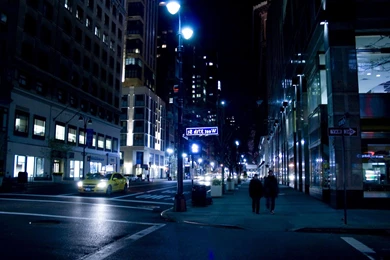 Nyc Night Street New York