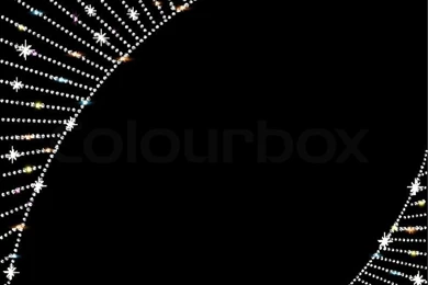 Illustration Backgrounds Bejeweled With Glitter On Black