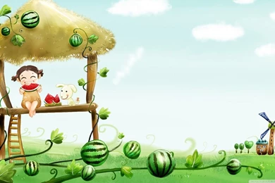 Eating Watermelon Summer HD Desktop Wallpapers : Widescreen : High ...