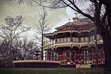 Houses: Hunted Spooky House Dark Trees Place Architecture Evil By ...