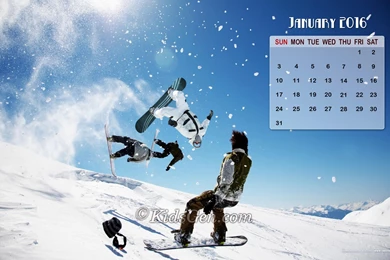 January Calendar Wallpapers 2016