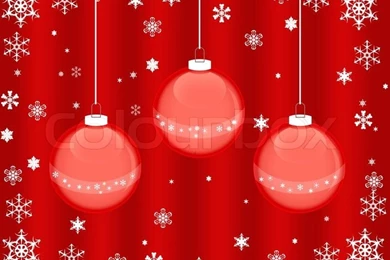 High Resolution Image Christmas Balls 3d Illustration Red ...