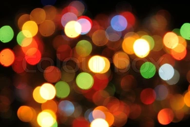 Nice Christmas Color Lights As Holiday Backgrounds Stock Photo