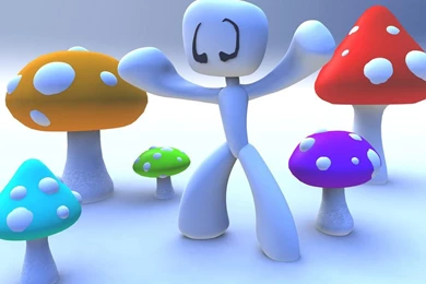 Abstract Cartoon Art, Hehehe Funny Cartoon Playing