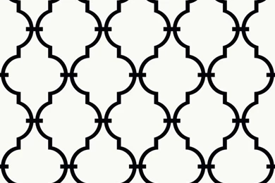 YS9100 Black & White Modern Trellis Wallpapers By York
