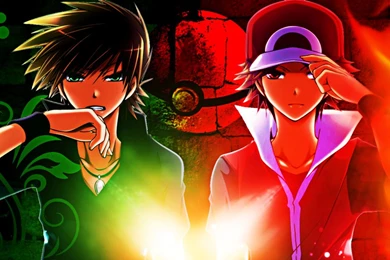 Pokemon The Origin Wallpapers Red And Green By Lizardona On ...