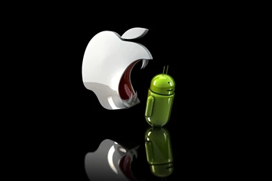 Download Apple Eating Android Wallpapers