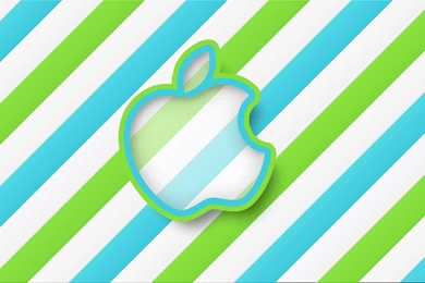 Green Stripes Apple HD Wallpapers