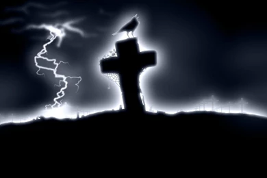 Raven On Cross Computer Wallpapers, Desktop Backgrounds