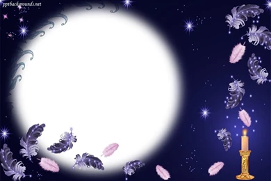 Bird feathers and candles with blank frame backgrounds wallpapers.jpg