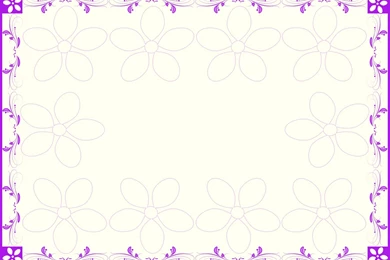 Violet Floral Frame Backgrounds
