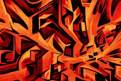 Orange An Black Abstract Wallpapers   (