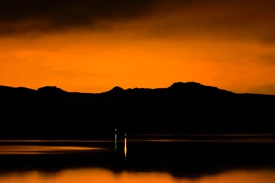 Orange Silhouette iPad Air Wallpapers Download