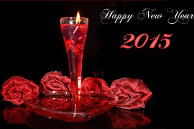 Happy New Year 2015 Red Wallpapers
