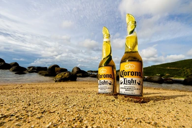One Of The Coolest Images Of Beer Bottles On The Beach