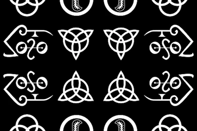 Led Zeppelin Symbols Wallpapers   Voldemart   Spoonflower