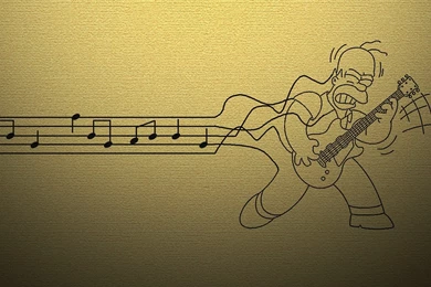 Guitars, Music, Homer, Homer Simpson, The Simpsons