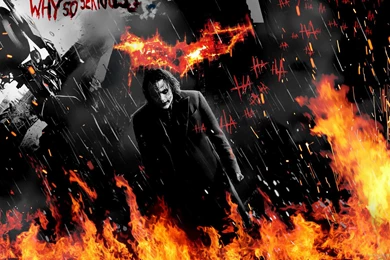 Widescreen Joker In The Middle Of The Mayhem Wallpapers