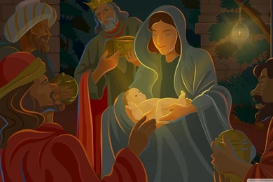 Night Of Jesus Christ Birth HD Desktop Wallpapers : Widescreen ...