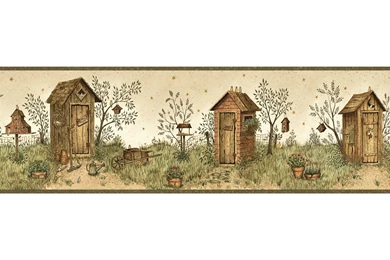 Borders By Chesapeake Twain Garden Outhouse Portrait 15' X 6 ...
