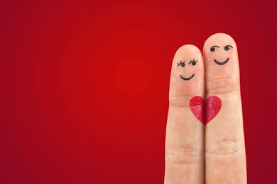 Love Pair Heart Fingers Wallpapers
