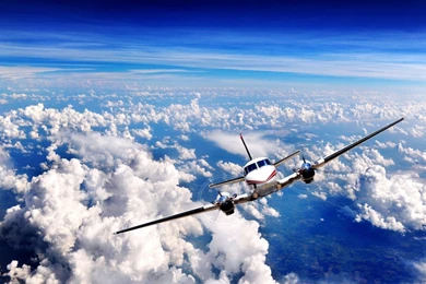 Airplane In Clouds Wallpapers   9625