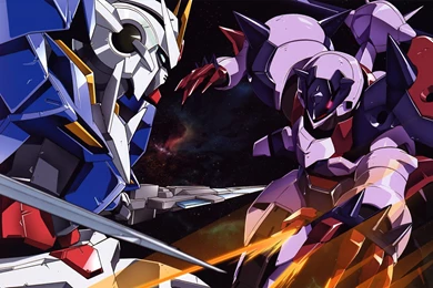Gundam Exia Fights   Gundam 00 Wallpapers