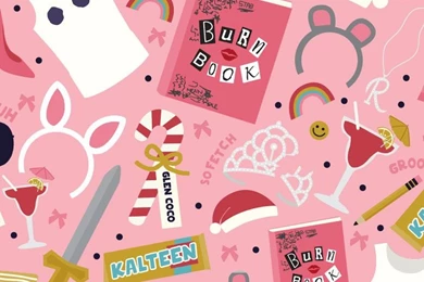 Mean Girls Pattern & Lettering   Freebie   Three Cheers + Co