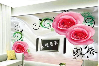 Popular Flower Rose Wallpaper Buy Cheap Flower Rose Wallpapers Lots ...